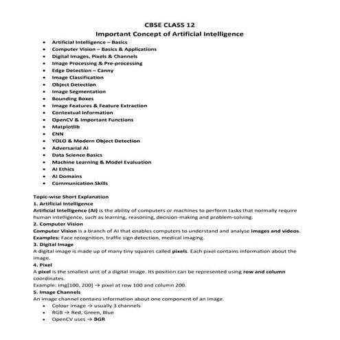 AI & Computer Vision :: Guide to Artificial Intelligence and Computer ...