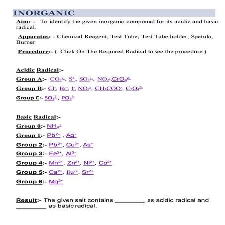 Class 12 cbse chemistry practicals