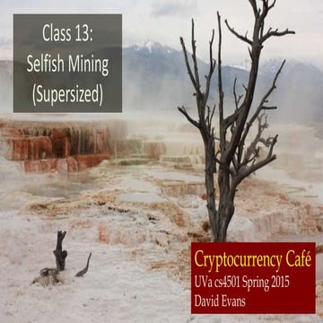 Quiz 2: Bitcoin Protocol, Mining, Supsersizing