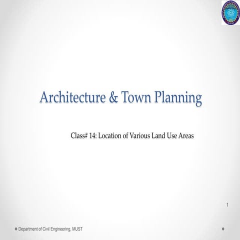 Architecture Town And Planing Lecture
