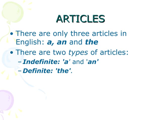 Class 1  Articles   Iza May 16 2009