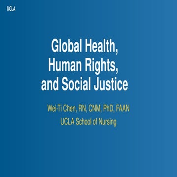 Introduction to Global Health as an overview | PDF
