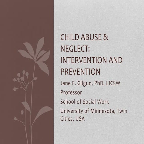 Compassion, Mindfulness, & Child Abuse & Neglect