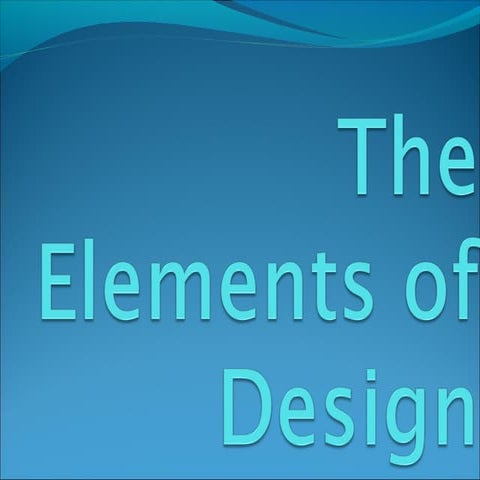 Class1 the elements_of_design