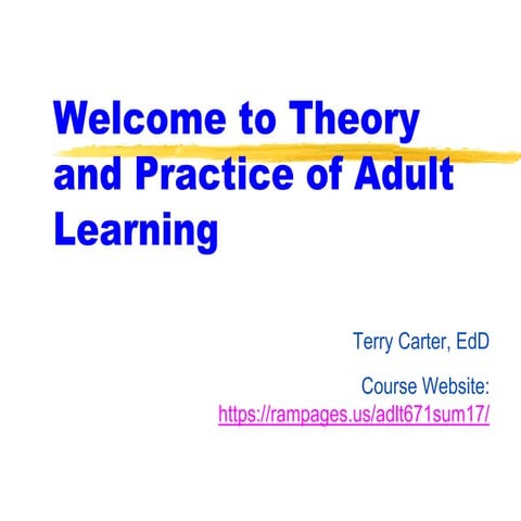 Class 1 theoretical orientations to learning