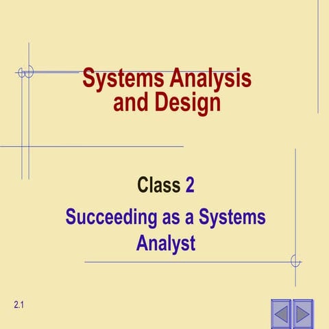 System analysis and design Class 2 | PPT