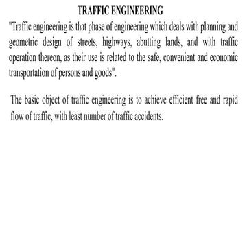 TRANSPORTATION ENGINEERING 2222222222222222222