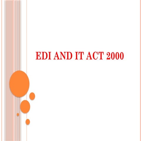 CLASS 2 ppt on ecommerce edi and it act2000 | PPTX
