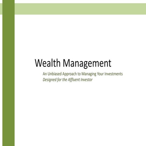 Wealth Management - Week 2
