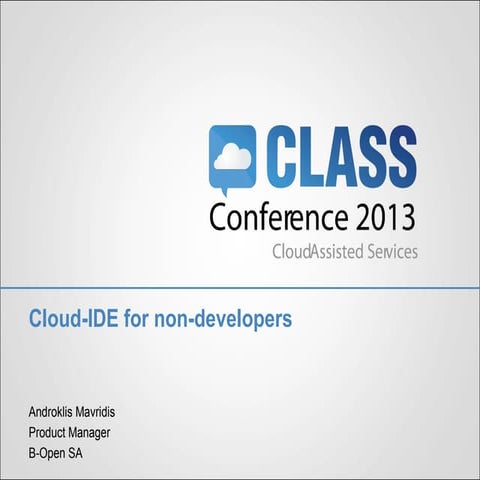 Class 2013 presentation