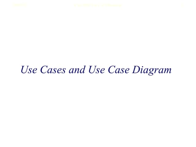 Use Case Model