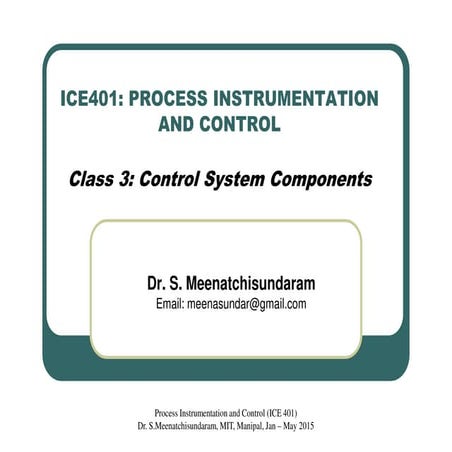 Class 3 control system components | PDF