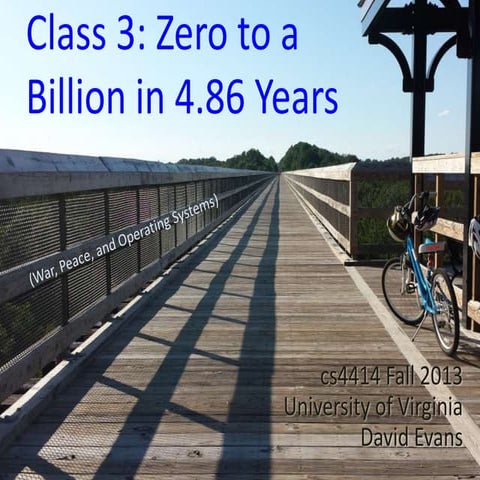Zero to a Billion in 4.86 Years (A Whirlwind History of Operating Systems)