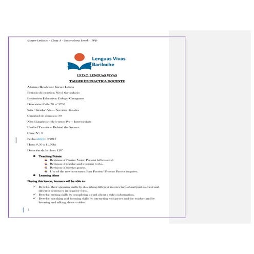 Class 3   secondary level - gieser leticia - tpd - corrected