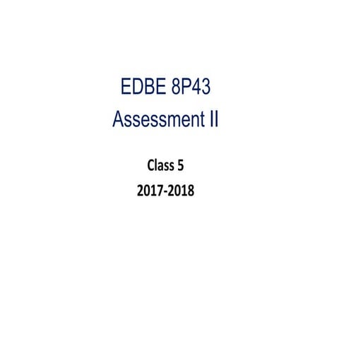 Class 5   assessment ii