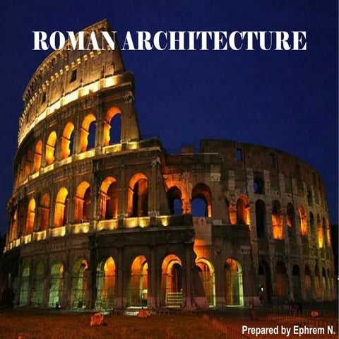 Roman architecture : Elements and innovations.