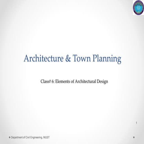 Architecture Town And Planing Lecture