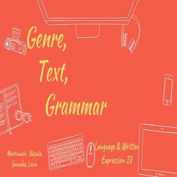Genre, Text and grammar