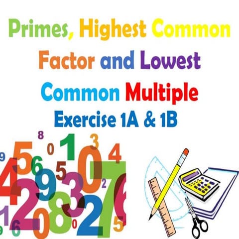 Class 6 - Math (Primes, HCF & LCM - Lecture # 01).pptx