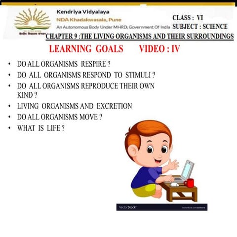 Class 6 ppt 4 living organisms