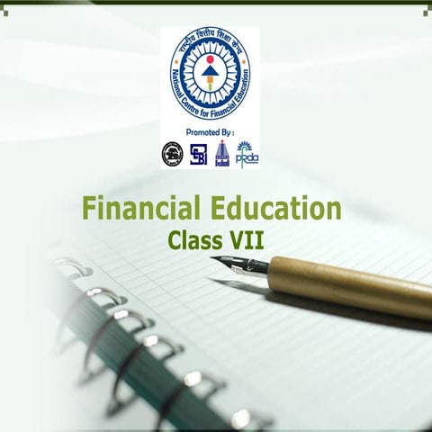 NATIONAL CENTRE FOR FINANCIAL EDUCATION GRADE 7