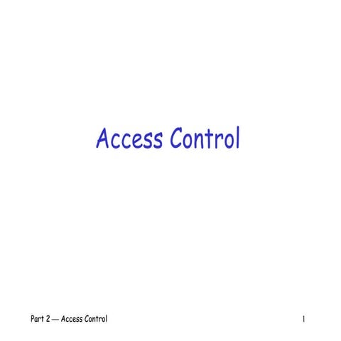 Access Control authentication and authorization .pptx