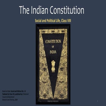 Class 8 The Indian Constitution