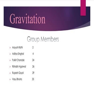 Gravitation 