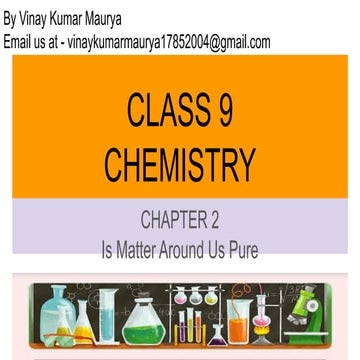 Class 9  chemistry chapter 2