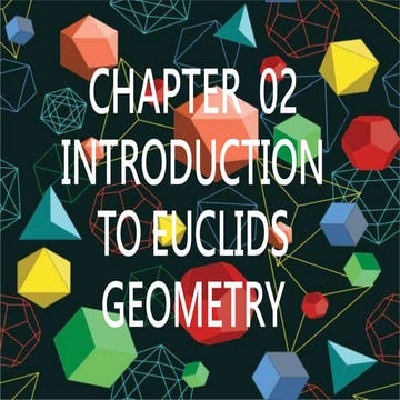 CLASS 9 MATHS GEOMETRY INTRODUCTION  TO EUCLID'S GEOMETRY.pptx