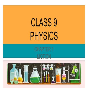 Class 9 physics chapter 1 physics