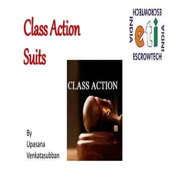 Class action suits