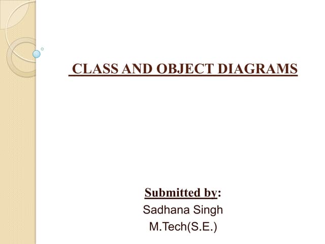Class and object_diagram | PPTX | Databases | Computer Software and ...