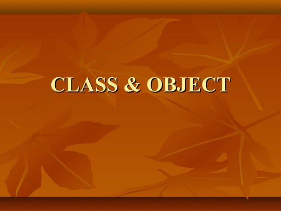 Object Oriented Programming | PPT image.