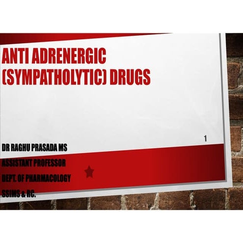 Class antiadrenergic drugs