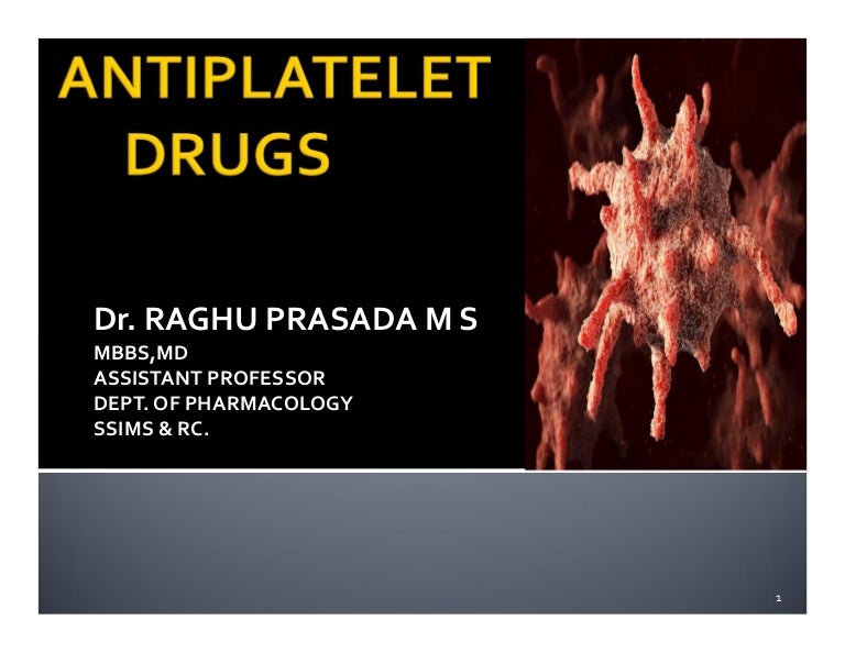 Antiplatelet Drug Comparison Chart