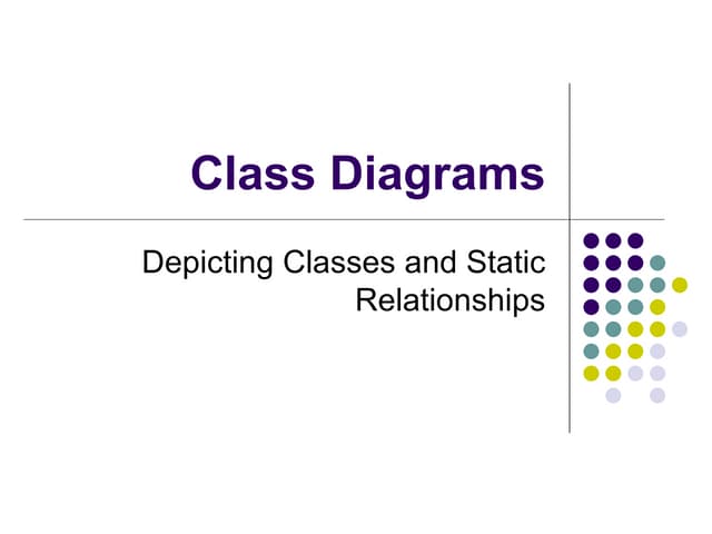 Class diagrams
