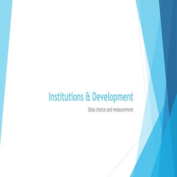 Institution and Development Economics rx