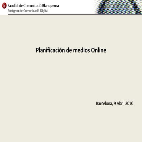 Planificación de Medios Digitales 3