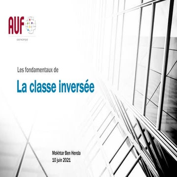 Les fondamentaux de la classe inversée