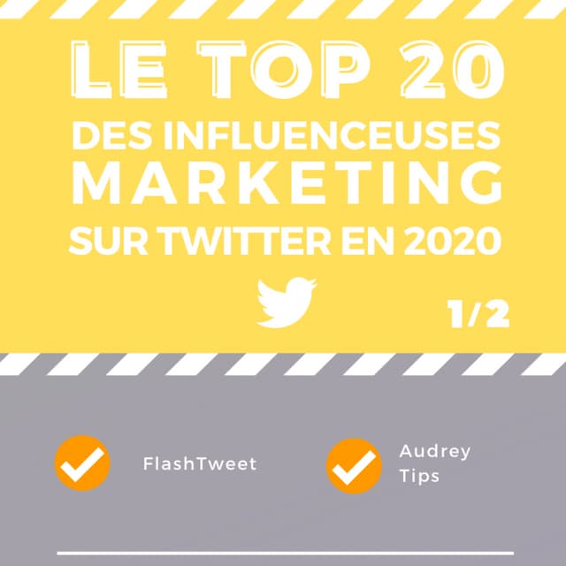 Le top 20 des influenceuses communication et marketing sur Twitter en 2020 (by LEW)