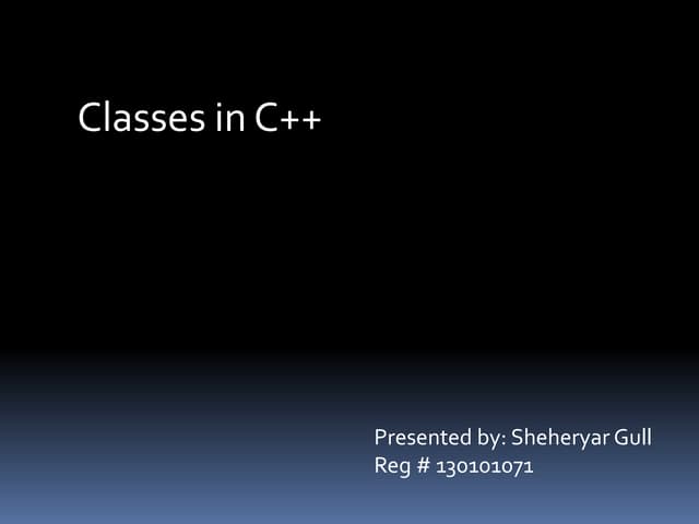 Classes