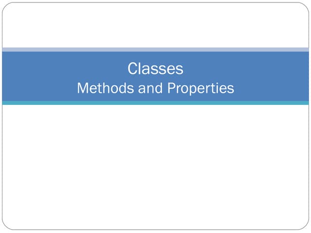 Classes1