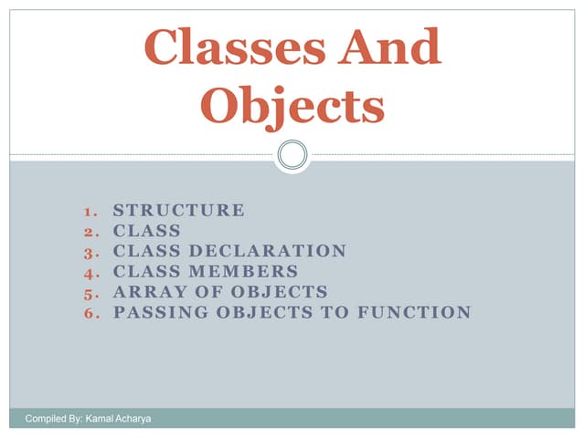 classes and objects in C++ image.