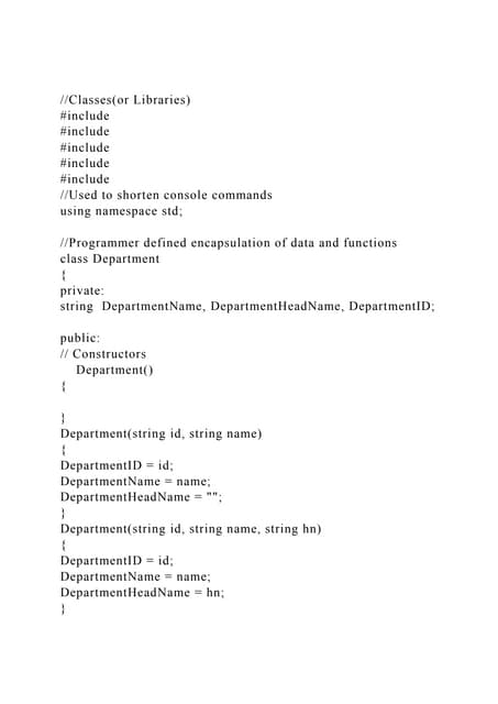Classes(or Libraries)#include #include #include #include.docx