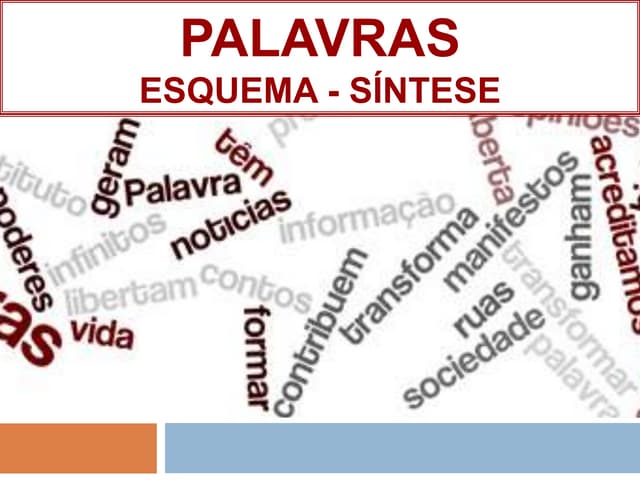 Classes palavras