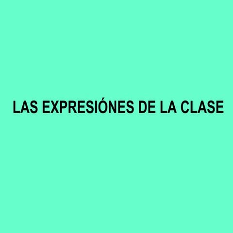 Classexpressions