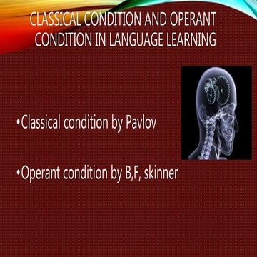 classical conditioning and operant conditioning