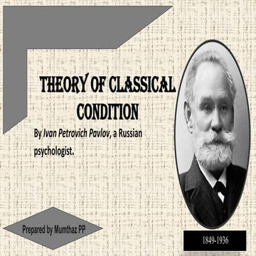 Classical conditioning