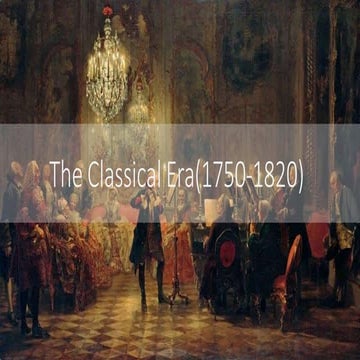 The Classical Era Music